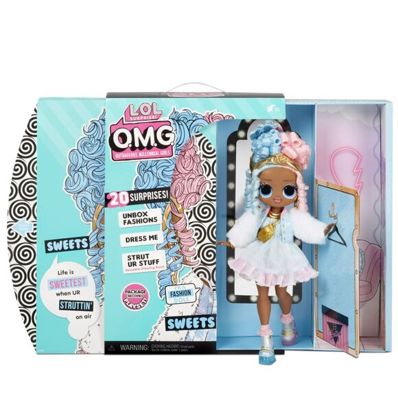 LOL Surprise OMG Sweets Fashion Doll - Dress Up Doll Set with 20 Surprises - Picture 1 of 2